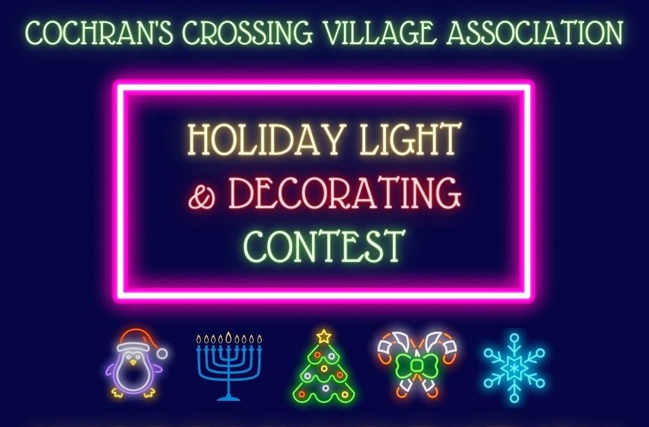 CCVA Cochran's Crossing Village Association Holiday Light Contest